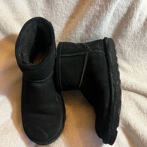 BearPaw Black Kids Short Boots